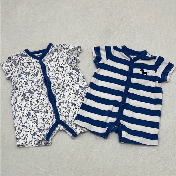 Little Me Baby Boy Rompers Size 6 Months - Picture 1 of 6